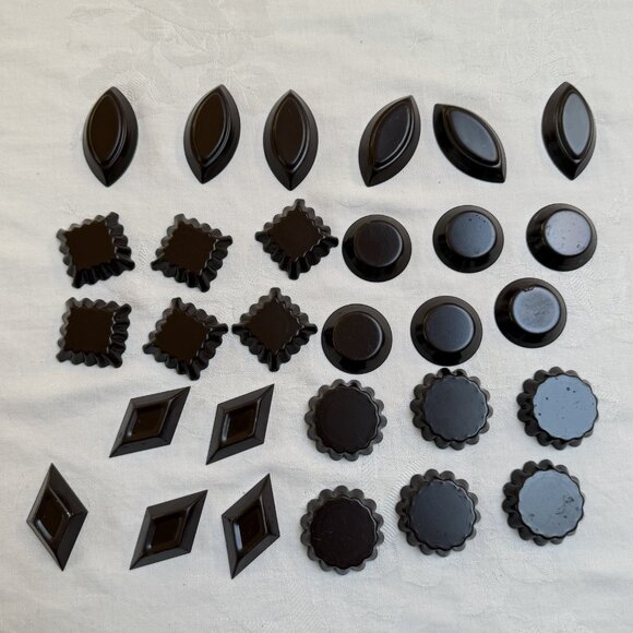 29 NonStick Tart Tin Mini Molds Assorted Shapes - Picture 5 of 5